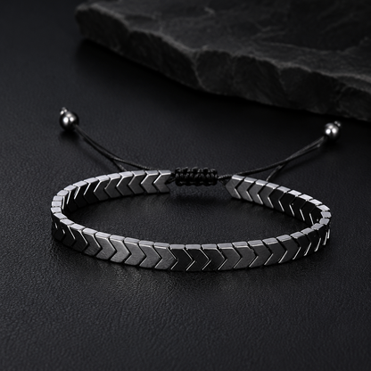 Hematite Arrow Bracelet (Adjustable)